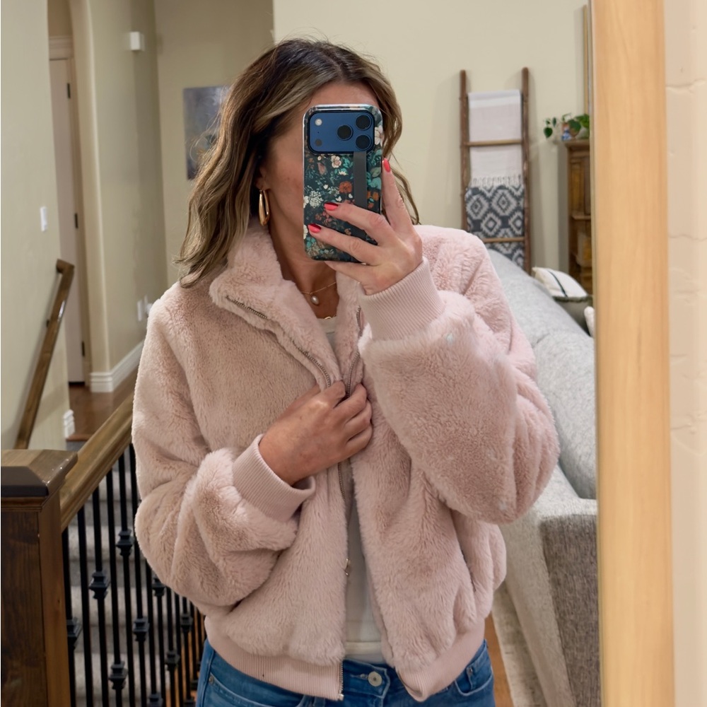 Ambiance Blush Teddy Jacket